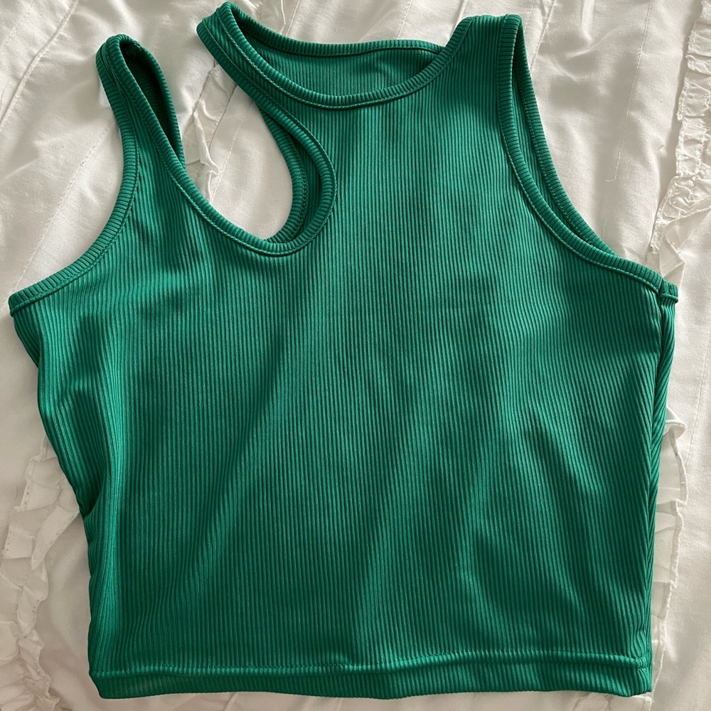 SHEIN green tank top